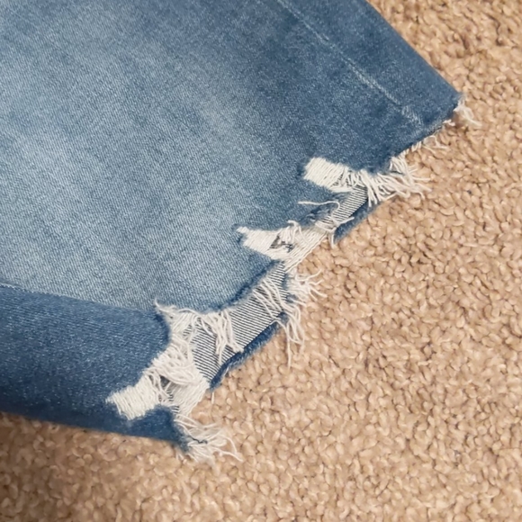 High-Rise Mid Length Denim Shorts Erwin Wash - Picture 2 of 4